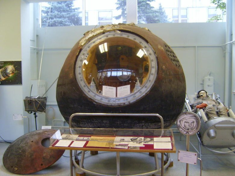 Капсула Восток-1, используемая при первом полете Гагарина / Wikimedia, SiefkinDR, CC BY-SA 3.0