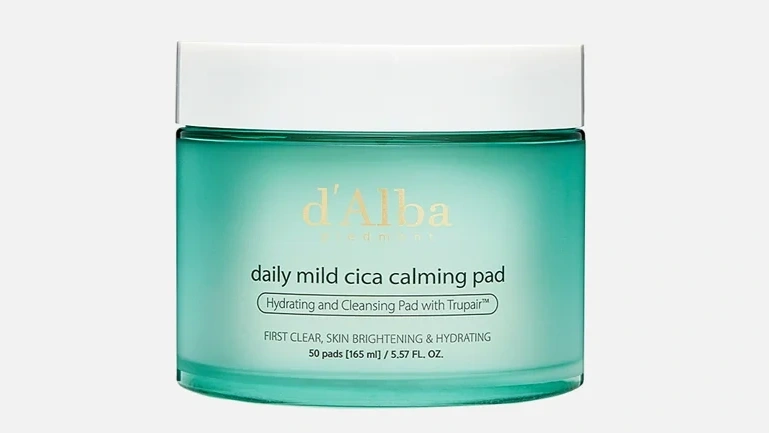 Пэды для лица фирмы D'ALBA серии Daily Mild Cica Calming Pad Пэды для лица фирмы D'ALBA серии Daily Mild Cica Calming Pad