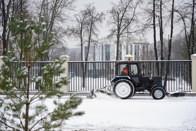 Снег Москва Снегопад