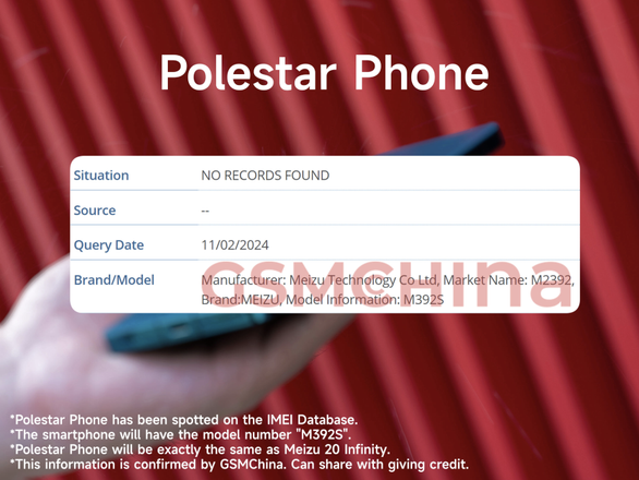 Эксперты GSM China выяснили, что Polestar Phone идентичен Meizu 20 Infinity