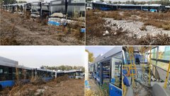 Кладбище автобусов ЛиАЗ и Yutong