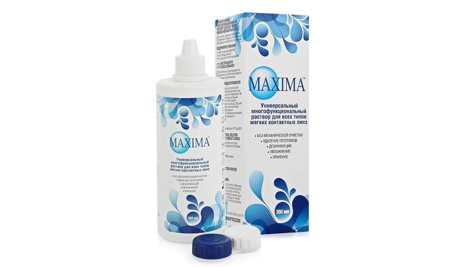 Раствор для контактных линз Maxima Раствор для контактных линз Maxima