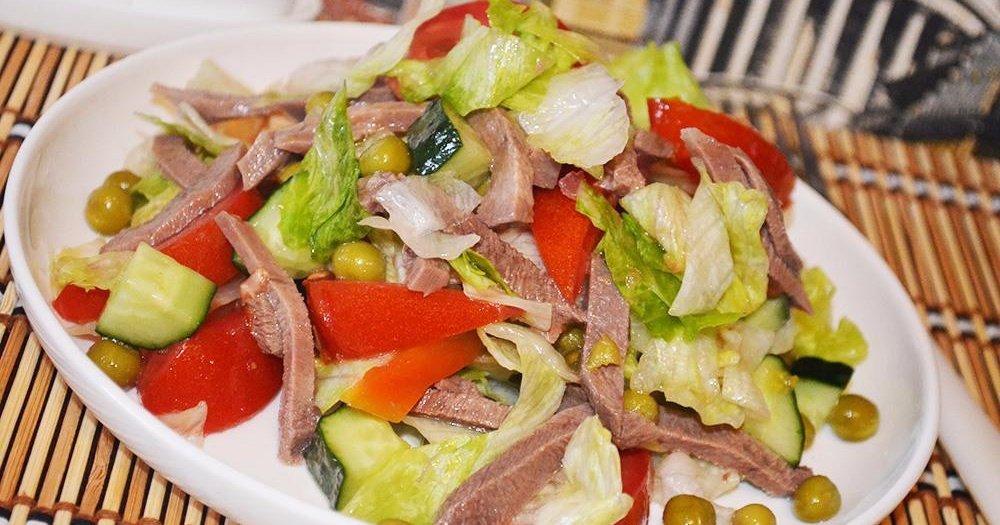 Салат с свиного языка рецепт с фото очень вкусный