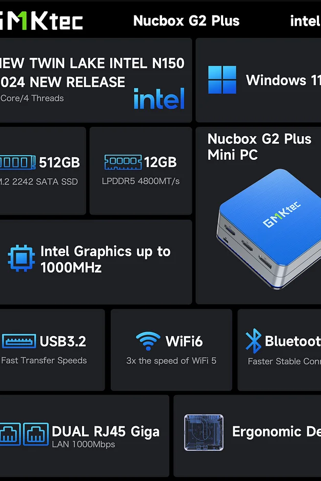 Скриншот характеристик NucBox G2 Plus Скриншот характеристик NucBox G2 Plus