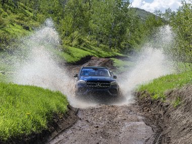 slide image for gallery: 24630 | Mercedes-Benz GLS бездорожье