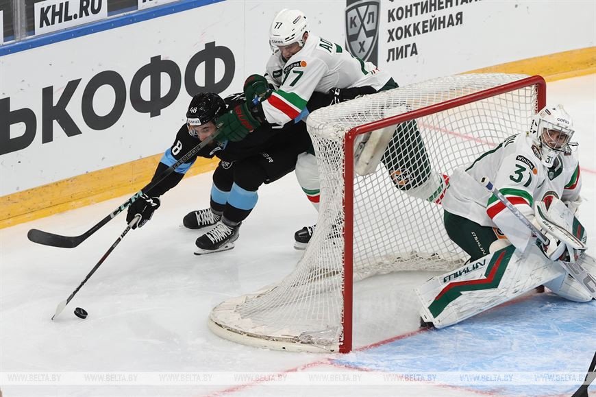 Хоккеисты минского «Динамо» обыграли «Ак Барс» в домашнем матче чемпионата КХЛ