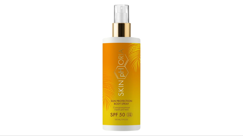 Солнцезащитный спрей для тела фирмы SKINpHORIA серия SPF 50 High Protection Солнцезащитный спрей для тела фирмы SKINpHORIA серия SPF 50 High Protection