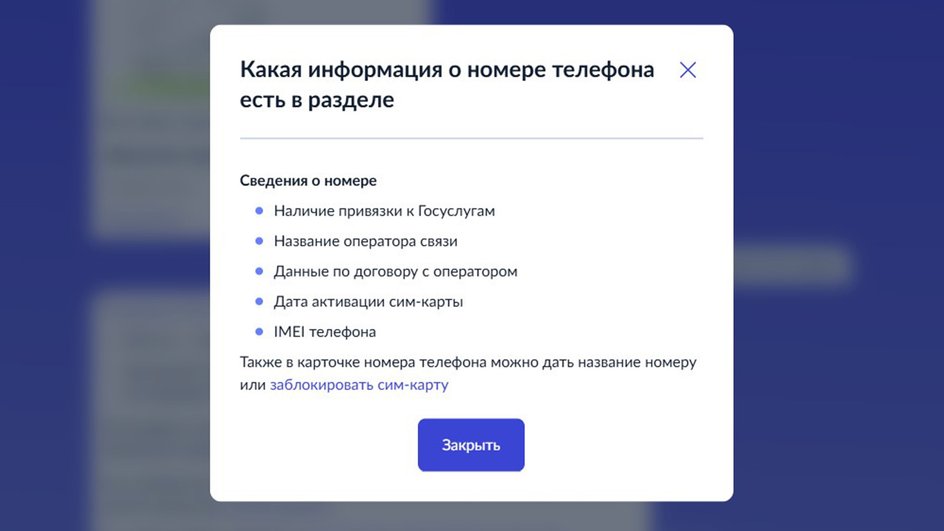 Информация о каждом номере в разделе «Сим-карты» Информация о каждом номере в разделе «Сим-карты»