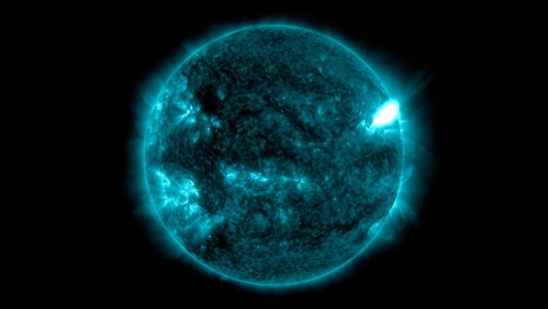 Фото звезды сделано 2 июля 2023 года. Обратите внимание на правый верхний угол. Источник: NASA