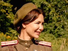 Екатерина Климова на съемках сериала «По законам военного времени» (7 сезон)