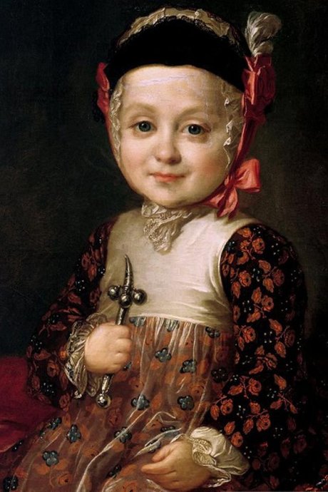Ф.Рокотов – «Портрет А.Г.Бобринского в детстве» (cер. 1760 гг.)