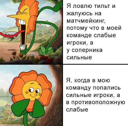 Мем с цветком