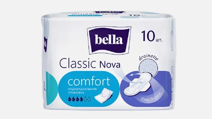 Гигиенические прокладки для месячных фирмы Bella серии classic nova comfort Гигиенические прокладки для месячных фирмы Bella серии classic nova comfort