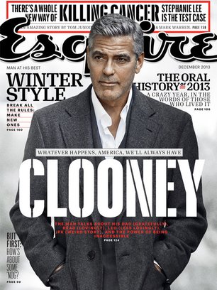 Slide image for gallery: 3449 | Комментарий «Леди Mail.Ru»: Джордж Клуни на обложке американского Esquire