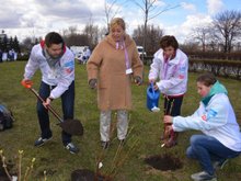 Сергей Волчков, Арина Шарапова и Светлана Зейналова (фото: Руслан Рощупкин)