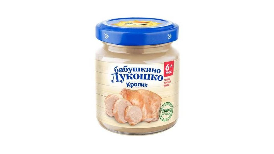 Детское мясное пюре Бабушкино лукошко — кролик Детское мясное пюре Бабушкино лукошко — кролик