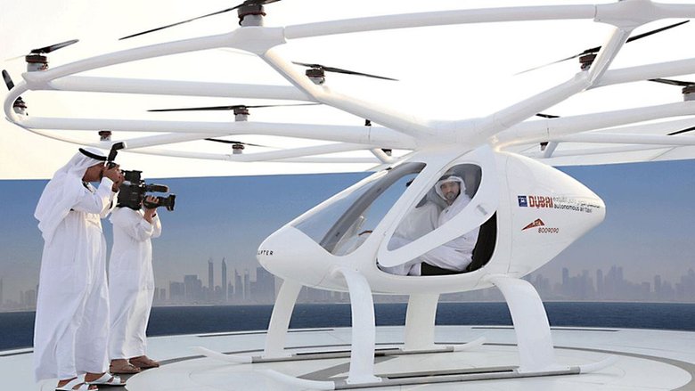 Одноместное воздушное такси было опробовано в Дубае в сентябре 2017 года и может быть запущено в течение пяти лет. Фото: REUTERS