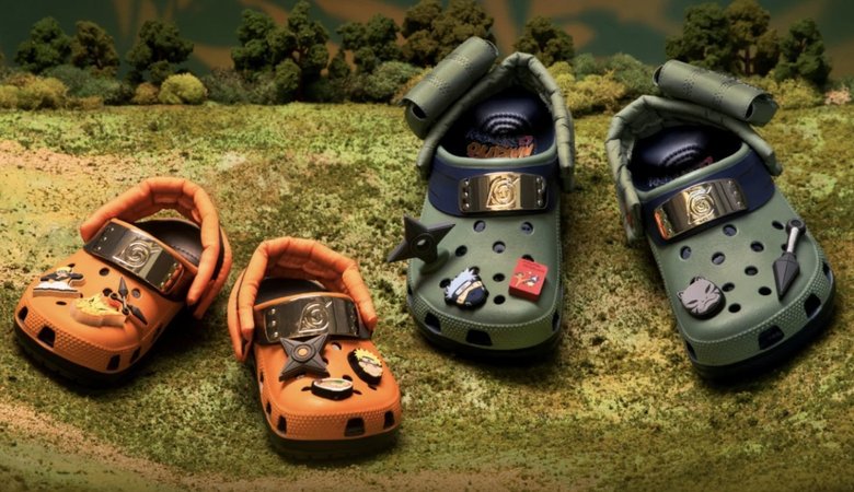 Модели из коллаборации Naruto x Crocs Classic Clogs