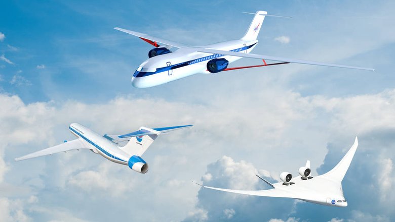 X-66A и другие самолеты, предложенные в рамках Национального партнерства по устойчивым полетам США. Фото: NASA