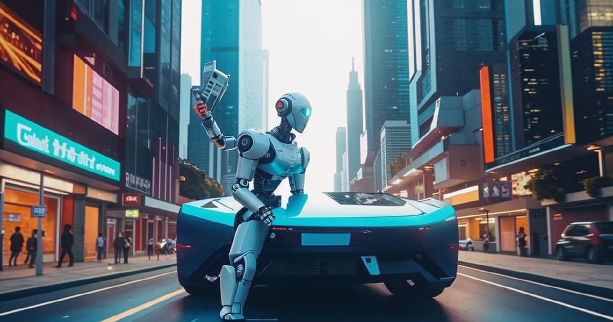 Видео дня: робот-гуманоид управляет автомобилем будущего