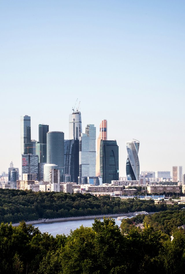 Москва, Россия, небоскребы