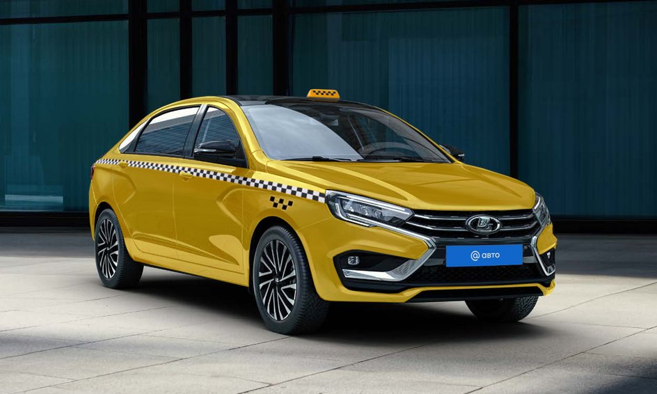 Lada Aura такси рендеры