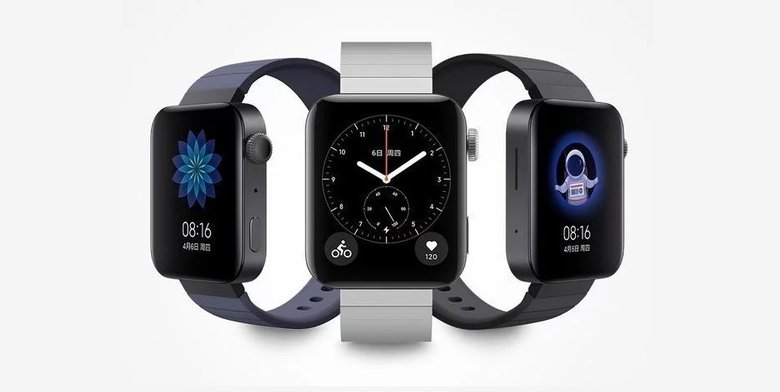 Mi Watch получили металлический корпус с острыми гранями, в отличие от обтекаемых Apple Watch 