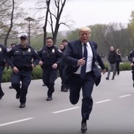 Возможный арест Трампа. Картинки созданы с помощью Midjourney