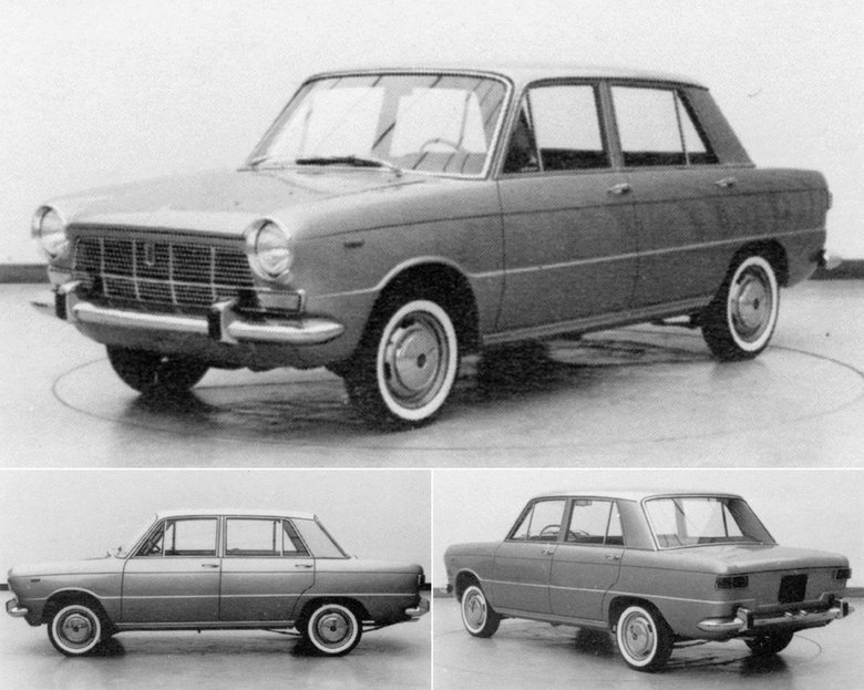  Редкий архивный снимок Fiat 123 E4 – переднеприводного седана, который, по мысли Джакозы, должен был пойти в серию под индексом Fiat 124