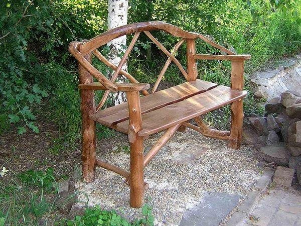 Скамейка со спинкой Скамейка со спинкой