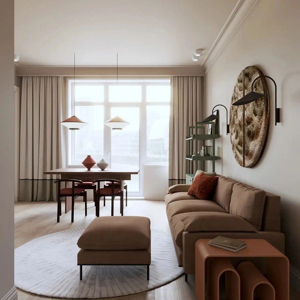 Дизайн гостиной 2024: современные идеи интерьера гостиной с фото