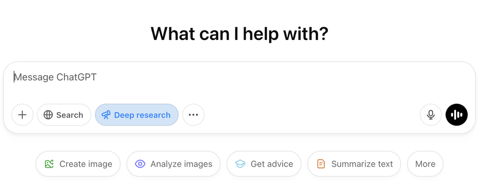 скриншот кнопки Deep Research скриншот кнопки Deep Research