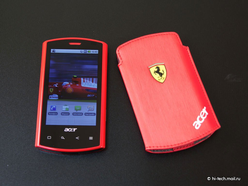 Обзор Acer Liquid E Ferrari Special Edition: коммуникатор для фанатов  Ferrari - Hi-Tech Mail.ru