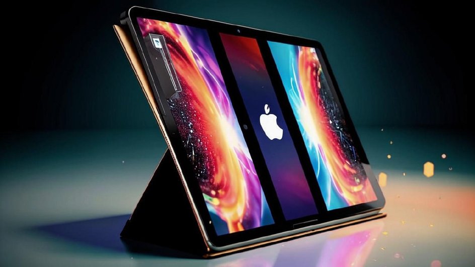 Так нейросеть Kandinsky от «Сбера» видит новое устройство Apple со складным экраном