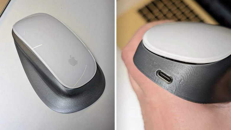 Так выглядит «единственная в мире мышка Magic Mouse, лишенная всех недостатков». Фото: X / Иван Кулешов
