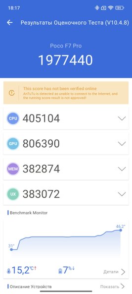 банчмарки POCO F7 Pro