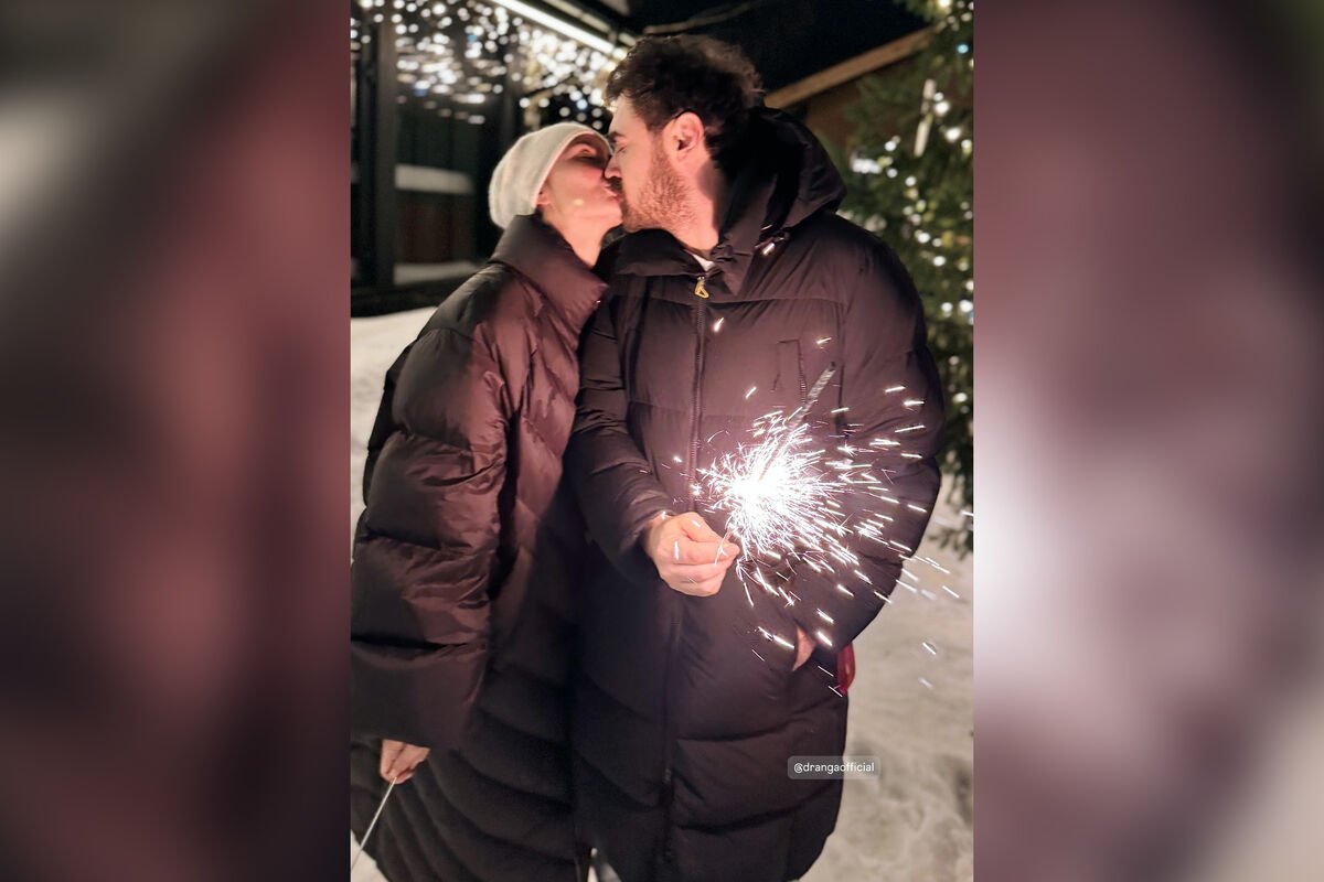 Агата Муцениеце и Петр Дранга, фото: соцсети Агата Муцениеце и Петр Дранга, фото: соцсети