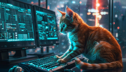 Кот киберзащитник