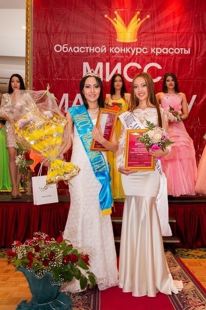 Победительница и обладательница второго места конкурса "Мисс Мангистау-2014"
