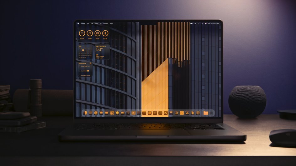 macOS 26 Tahoe темная тема macOS 26 Tahoe темная тема