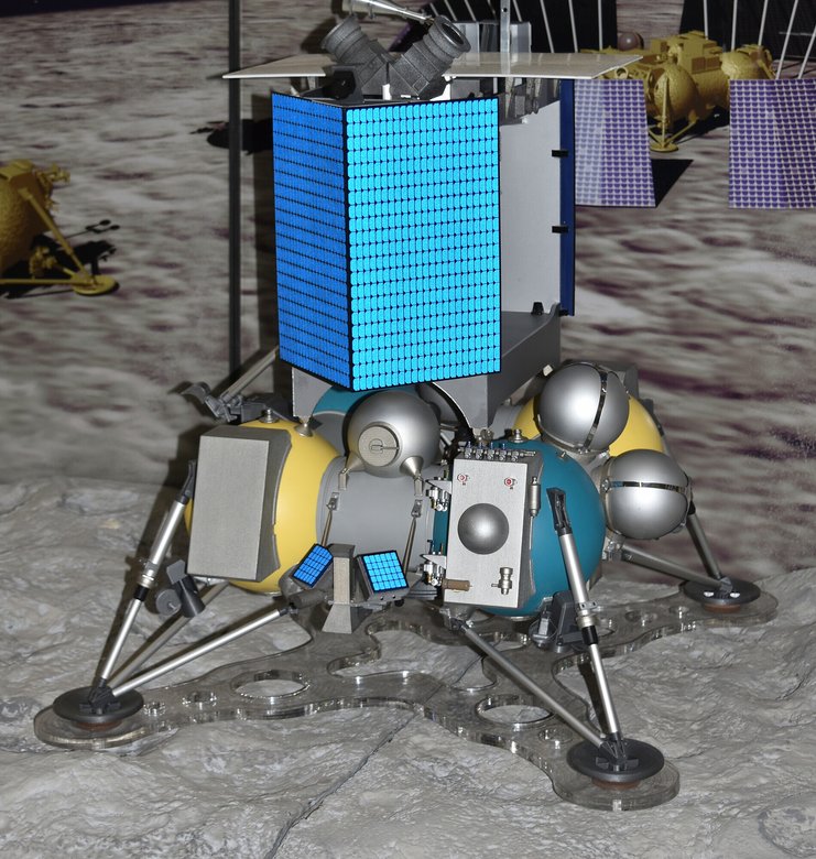 Макет станции Луна-25 / Wikimedia, Pline, CC BY-SA 4.0