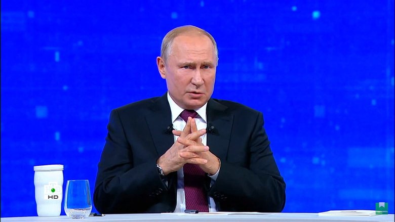 Владимир Путин на прямой линии / кадр из трансляции НТВ