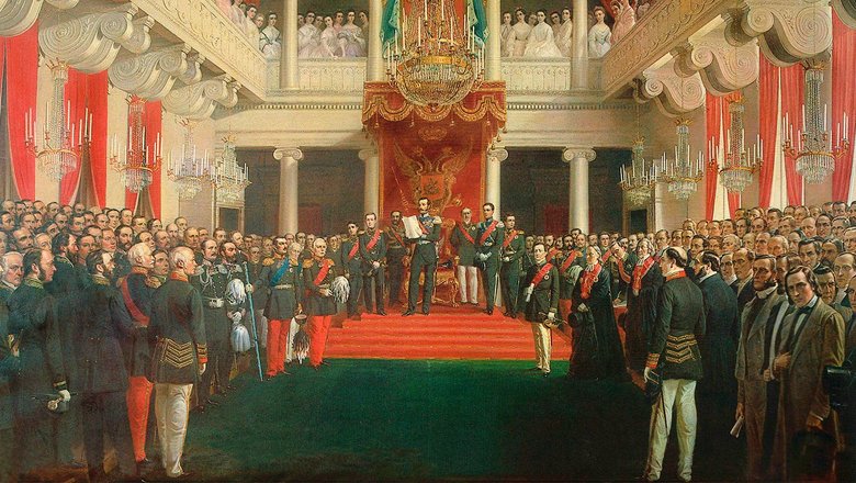 Александр II открывает Финляндский сейм в 1863 году