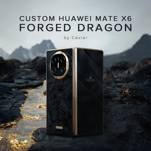 Дизайн Huawei Mate X6 Gold Dragon