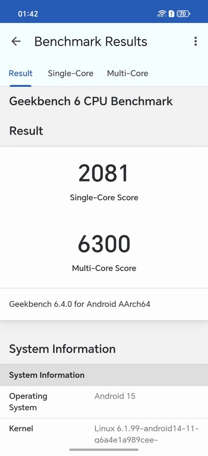 Результаты теста Honor 400 Pro в бенчмарках AntuTu и Geekbench