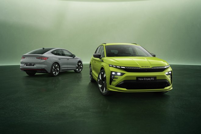 Обновленные Skoda Enyaq RS и Enyaq Coupe RS Обновленные Skoda Enyaq RS и Enyaq Coupe RS