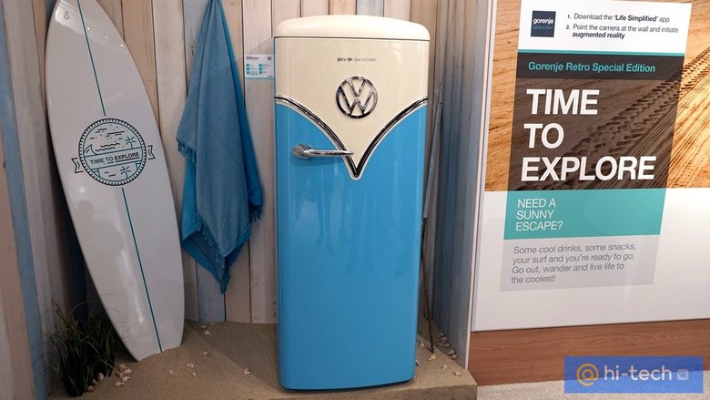 Компания Gorenje представила на IFA 2016 холодильник, дизайн которого разрабатывался вместе с Volkswagen