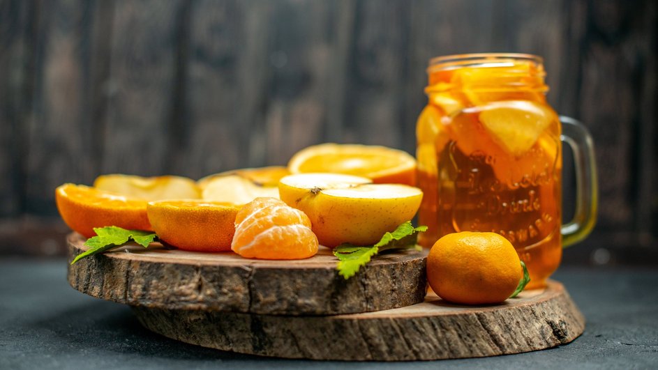 Компот из апельсинов и мандаринов Компот из апельсинов и мандаринов