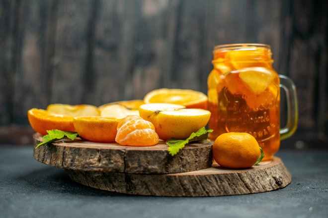 Компот из апельсинов и мандаринов