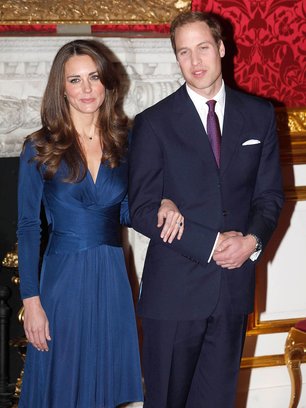 Slide image for gallery: 14150 | Кейт Миддлтон и принц Уильям в день объявления об их помолвке | Фото: legion-media.ru